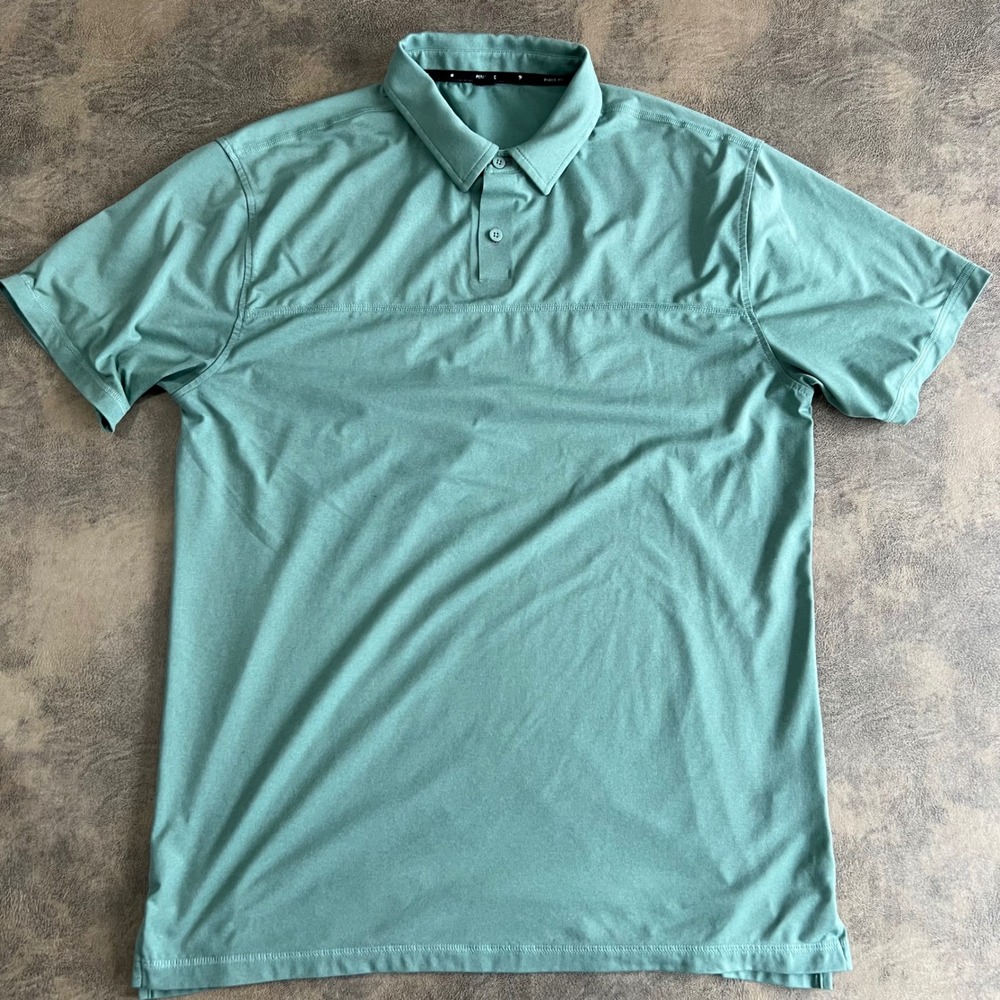 Public Rec Polo Shirt Mens Large Green Short Sleeve Performance‎ Stretch Golf
